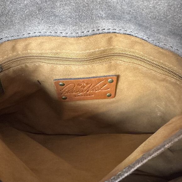 Patricia Nash Womens Beaumont Flap Crossbody Brown Tooled Saddle Leather - Picture 7 of 8